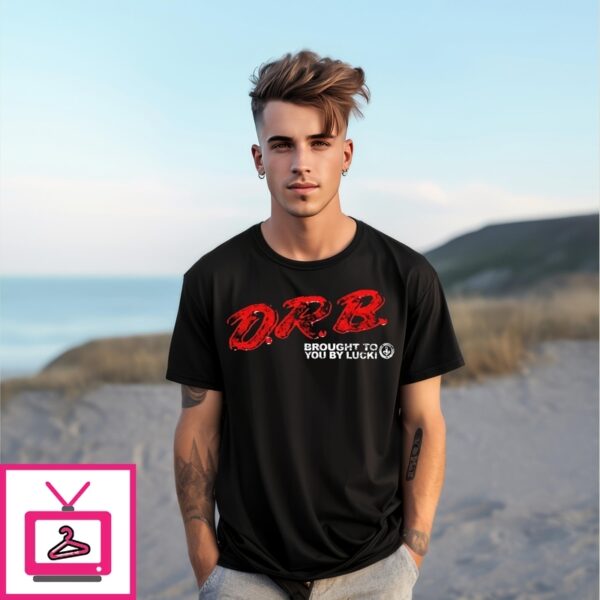 Drb Brought To You By Lucki Red Text T-Shirt
