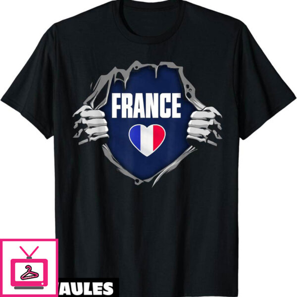 Fete Nationale T-Shirt Drapeau National J’aime La France