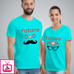 Future Mom Dad With Baby Smile T-Shirt Future Mom Dad With Baby Smile T-Shirt