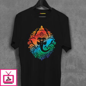 Ganesh Bold Rainbow Vector T-Shirt Ganesh Bold Rainbow Vector T-Shirt