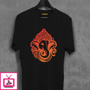 Ganpati Bappa Gradiant Vector T-Shirt Ganpati Bappa Gradiant Vector T-Shirt