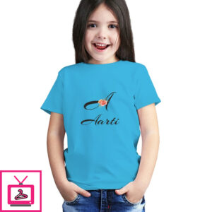 Girl’S Name Letter With Name On T-Shirt Girl’S Name Letter With Name On T-Shirt