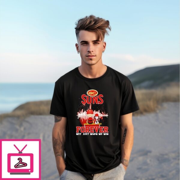 Gold Coast Suns Forever Not Just When We Win Snoopy T-Shirt
