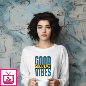 Good Vibes White Sweatshirt