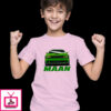 Green Car With Custom Boy Name T-Shirt