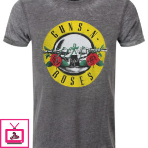 Guns N Roses Classic Logo Men’s Burnout T-Shirt