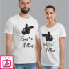 He Is Mine – She Is Mine – White Couple T-Shirts