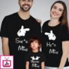 He She They Are Mine Matching Family T-Shirt