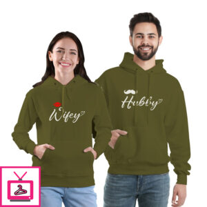 Hubby Wifey Couple Hoodie