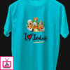 I Love India Colorful T-Shirt