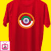 India Flag Circle On T-Shirt