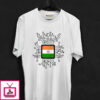 India Flag In Chip Cotton T-Shirt