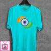 India Flag In Circuler Cotton T-Shirt