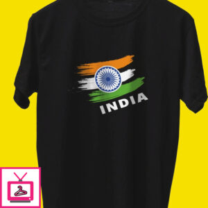 Indian Flag On Heart T-Shirt Indian Flag On Heart T-Shirt