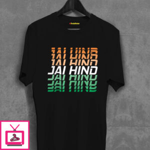 Jay Hind Tricolor Cotton T-Shirt