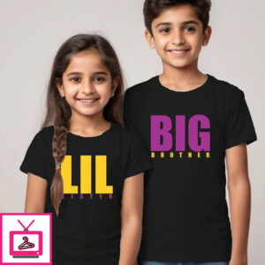 Lil Sister Big Brother Rakhi T-Shirt For Brother Sister
