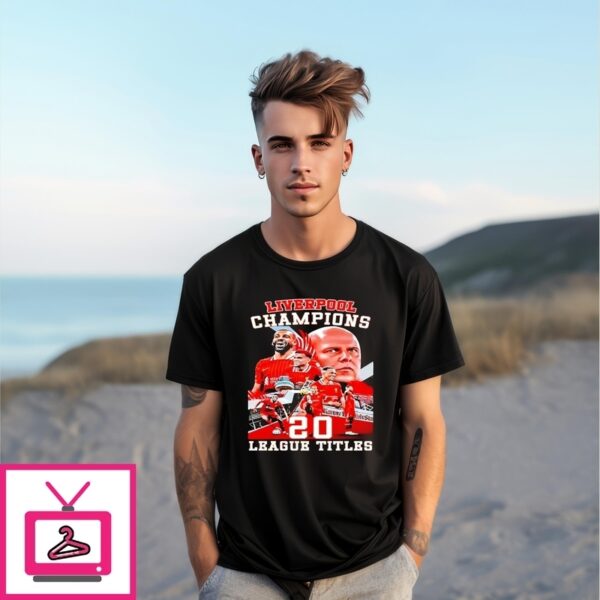 Liverpool Premier League  20 League Titles Champions T-Shirt