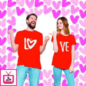 Lo Ve – Couple T-Shirts For Valentine Pre-Wedding Gifts