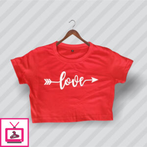 Love Arrow – Cotton Croptop For Girls