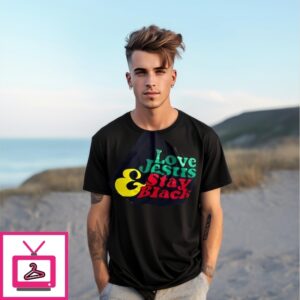 Love Jesus Stay Black T-Shirt