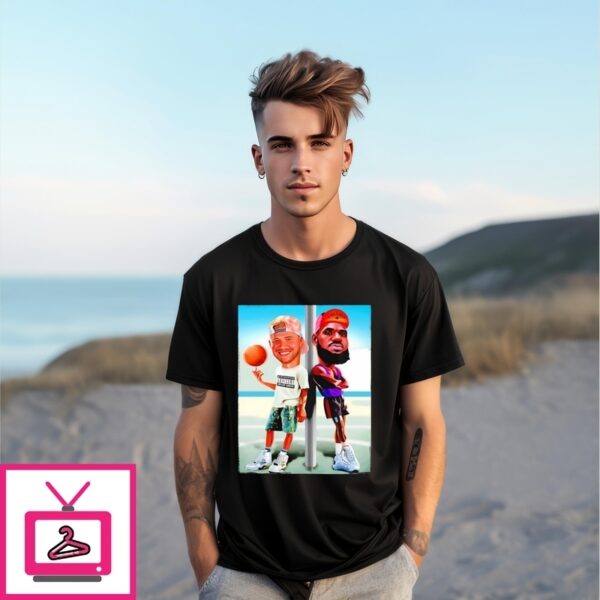 Luka Doncic And Lebron James Los Angeles Lakers Nba Cartoon T-Shirt