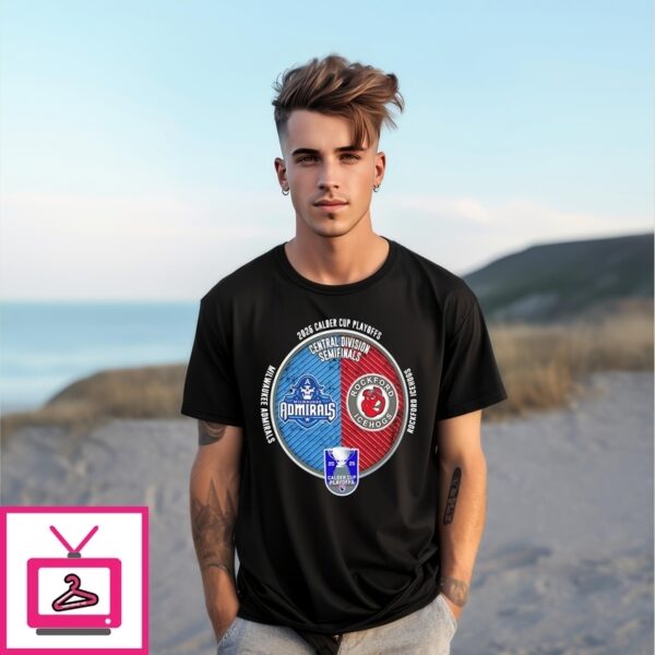 Milwaukee Admirals Vs Rockford Icehogs 2025 Calder Cup Playoffs T-Shirt