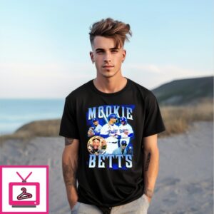Mookie Betts Los Angeles Dodgers Player Vintage Bootleg Style T-Shirt