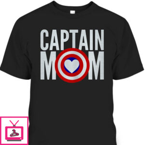 Mother’s Day T-Shirt Captain Mom Superhero
