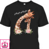 Mother’s Day T-Shirt Mama Gift For Giraffe Lovers