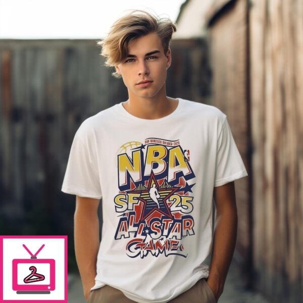 Nba Sf 25 All Star Game San Francisco Bay Area 2025 Logo T-Shirt