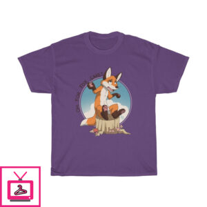 Oh For Fox Sake Brown Text – T-Shirt