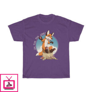 Oh For Fox Sake White Text – T-Shirt
