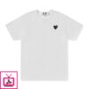 PLAY Rhinestone Emblem Black Heart T-Shirt