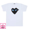 PLAY T-Shirt Black Heart Blue Eyes