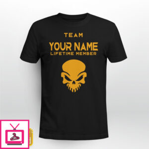 Personalized Team Last Name Lifetime Member T Shirt