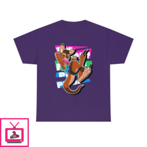Polysexual Pride Tau Kangaroo – T-Shirt