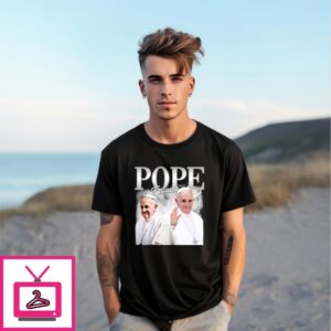 Rest In Peace Portrait Of Pope Francis T-Shirt, Hoodie, Sweater, Long Sleeve, V-Neck T-Shirt