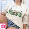 St Patricks Day Shamrock Irish Coffee Lover Pattys Sweatshirt