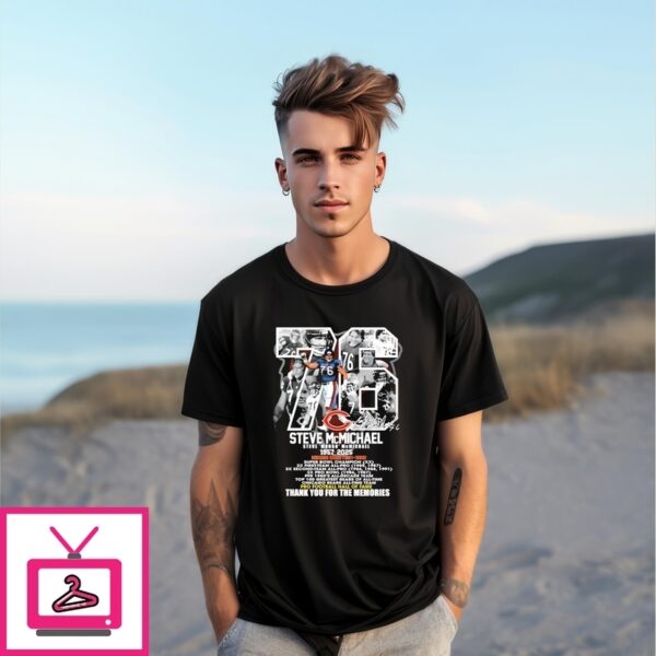 Steve Mcmichael No 76 1957-2025 Thank You Signature T-Shirt