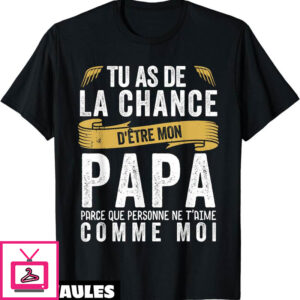 T-Shirt Fete Des Peres Noel Cadeau Pour Papa