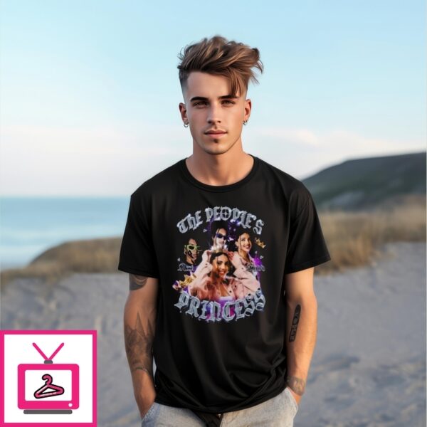 The People’S Princess Crown Vintage Bootleg Style 2025 T-Shirt