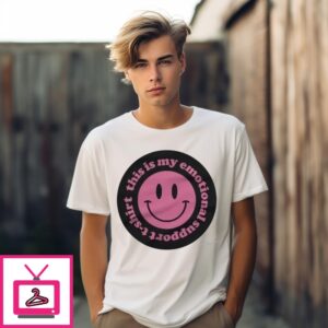 This Is My Emotional Support Smiley Emoji T-Shirt