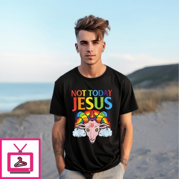 Today Not Jesus Satan Goat Lgbt T-Shirt