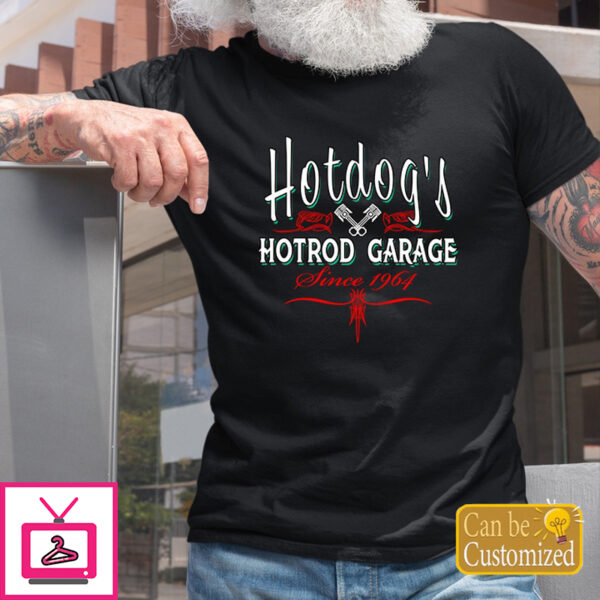 Vintage Hot Rod Garage Pinstripe T Shirts