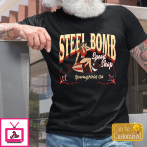 Vintage Speed Shop Bomber Pin Up Girl T Shirts