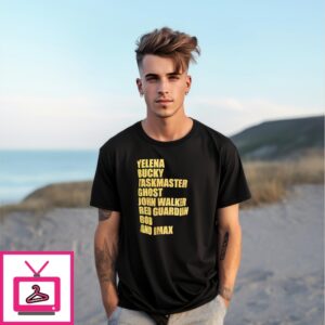 Yelena Bucky Taskmaster Ghost John Walker Red Guardian Bob And Imax Vintage 2025 T-Shirt