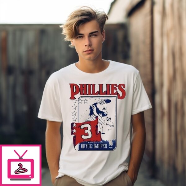3 Bryce Harper Philadelphia Phillies Mlb Baseball Player Graphic T-Shirt