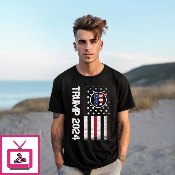 45 47 We The People 2024 Stand With American Flag T-Shirt