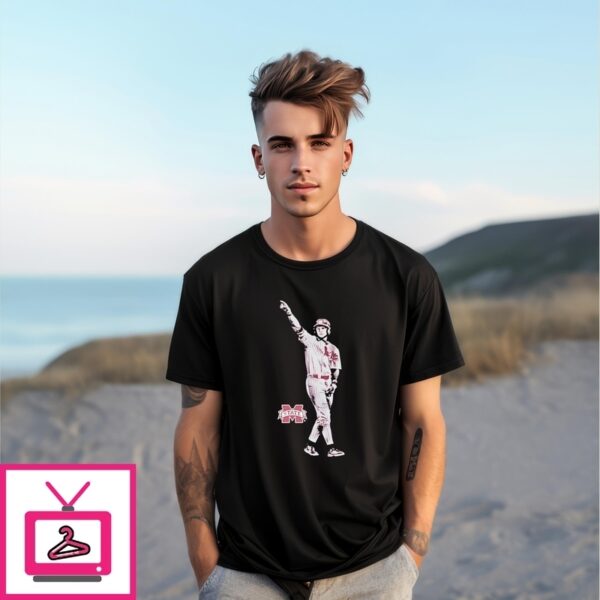 Ace Reese Mississippi State Baseball Illustrated T-Shirt