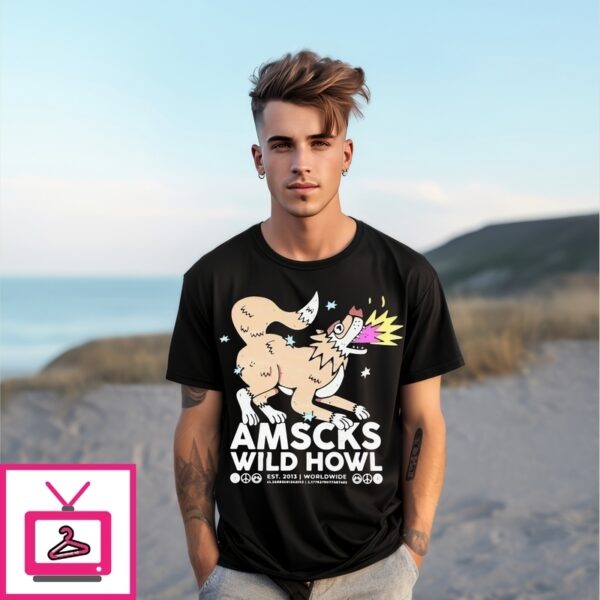 American Socks Wild Howl Worldwide Est 2013 T-Shirt